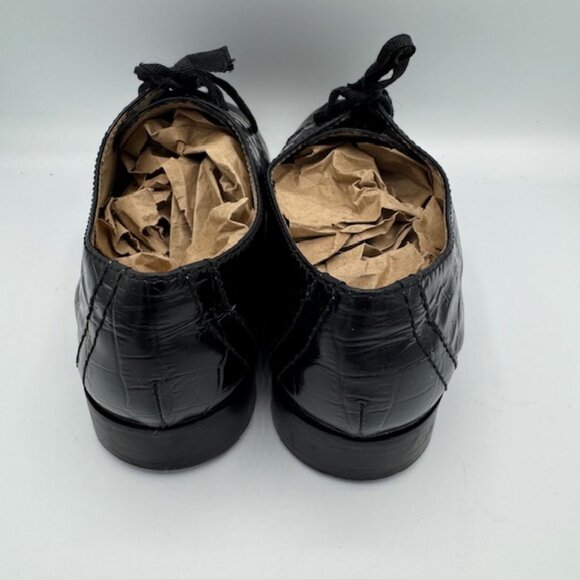Kate Spade Black Patent Leather Oxfords Size 7 - Picture 4 of 8
